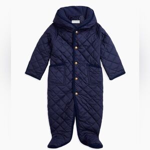 Ralph Lauren Shawl Collar Baby Bunting Size 0-3 months